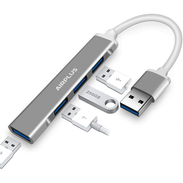 Airplus Adaptateur USB 3.0 multiport 4-en-1 – Image 2