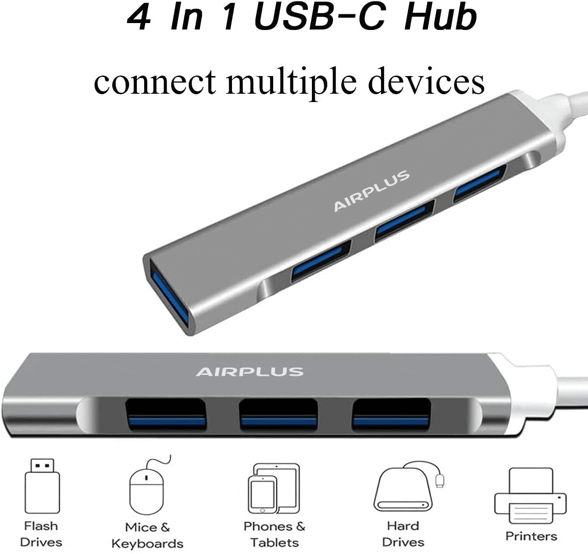 Airplus Adaptateur USB-C® multiport 4-en-1 – Image 3