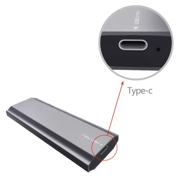 Airplus Boîtier SSD M.2 NVME USB-C 3.1 Gen2 – Image 3