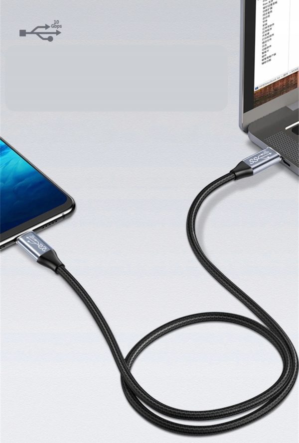 Airplus CÂBLE USB-C 3.1  4k 10Gbps PD 100w 2M – Image 7